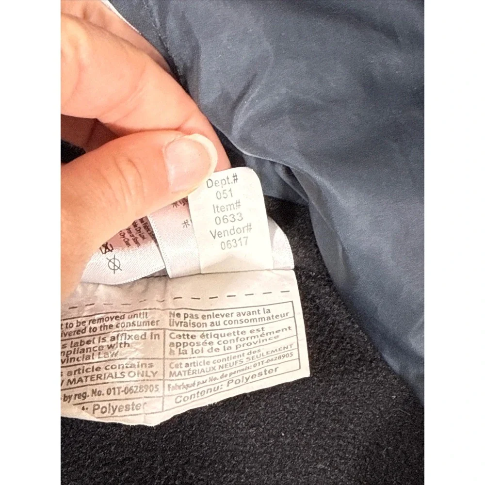 Eddie Bauer Puffer‎ Vest Mens Small Navy Blue Quilted Insulated Full Zip Gorp
